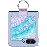 RankOne Hülle für Samsung Galaxy Z Flip5 / Samsung Galaxy Flip 5 2023 6.7" Inches mit Ring Hard Polycarbonat Anti Fall Schutzhülle - Lavendelblau.